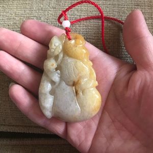 Big natural jade necklace